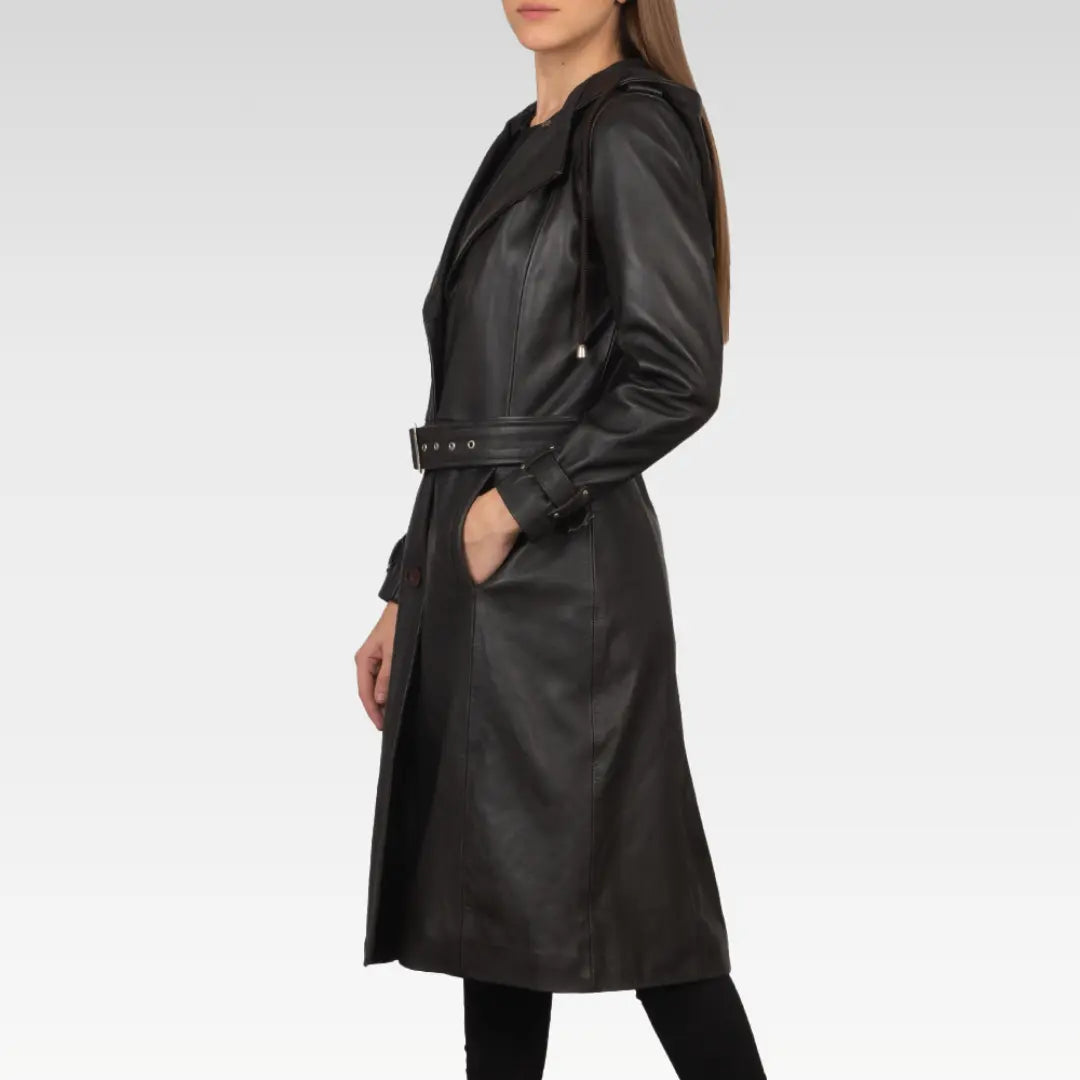 Fixon Hooded Trench Coat