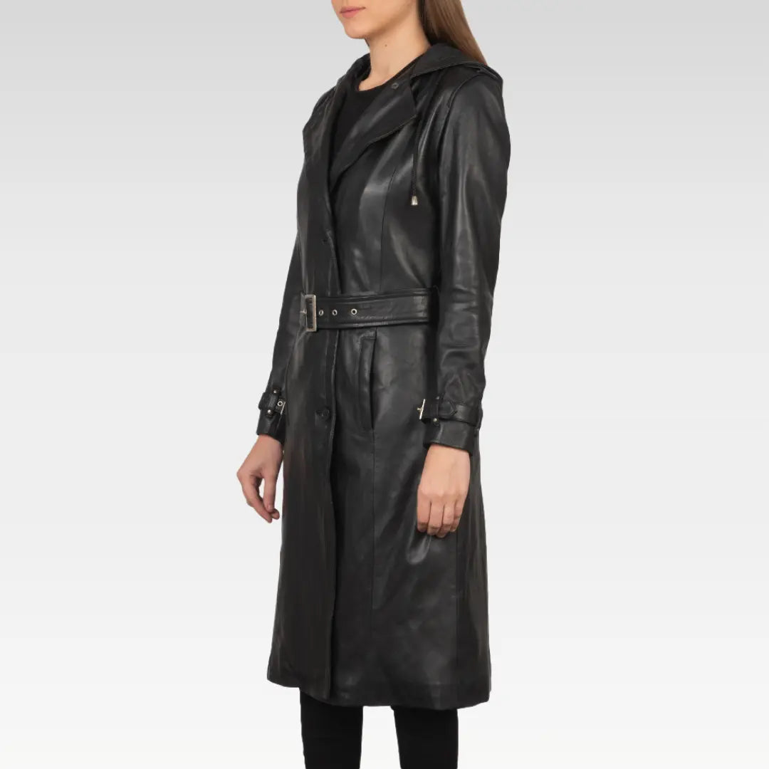 Fixon Hooded Trench Coat