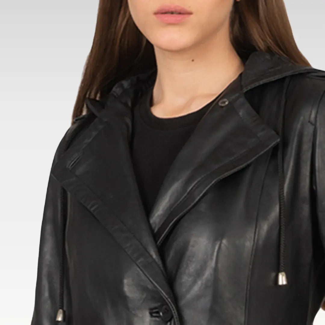 Fixon Hooded Trench Coat