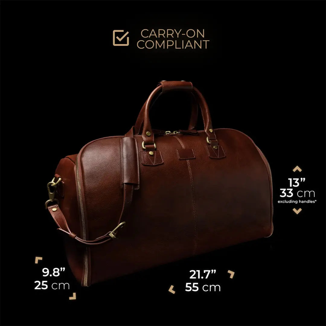 Grand Leather Garment Bag