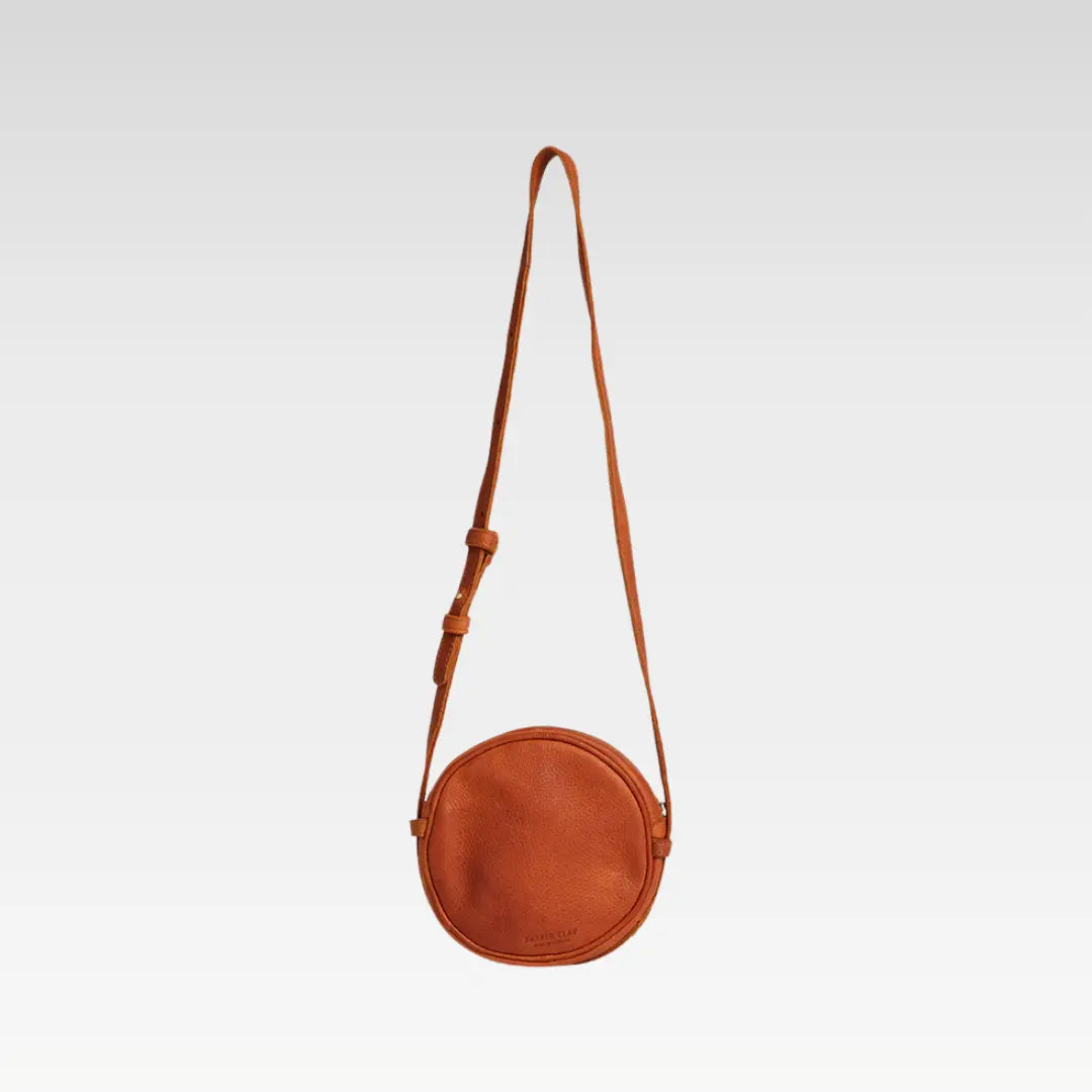 Kyah Leather Crossbody Circle Bag