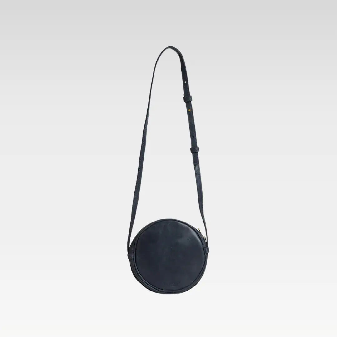 Kyah Leather Crossbody Circle Bag