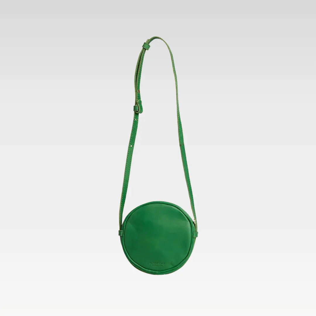 Kyah Leather Crossbody Circle Bag