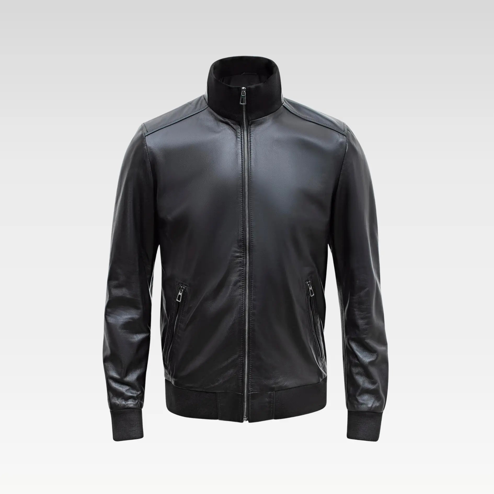 Lamb Leather Bomber Jacket for Men
