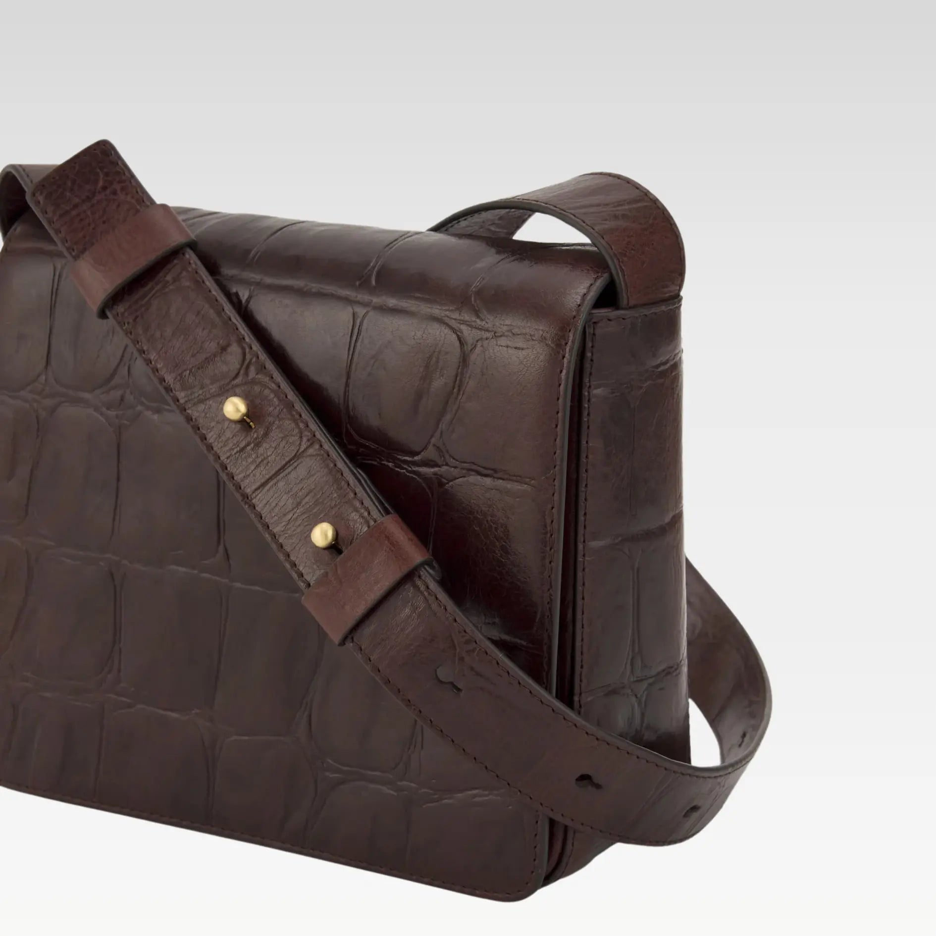 Leather coco shoulder bag woman