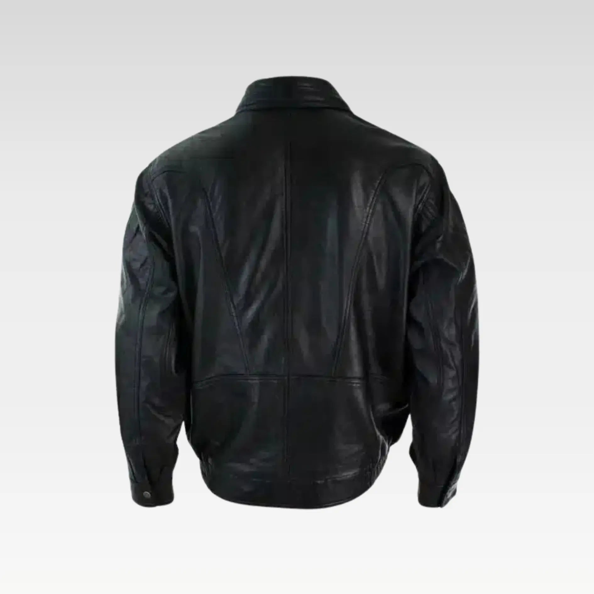Mens Classic Bomber Black Nubuck