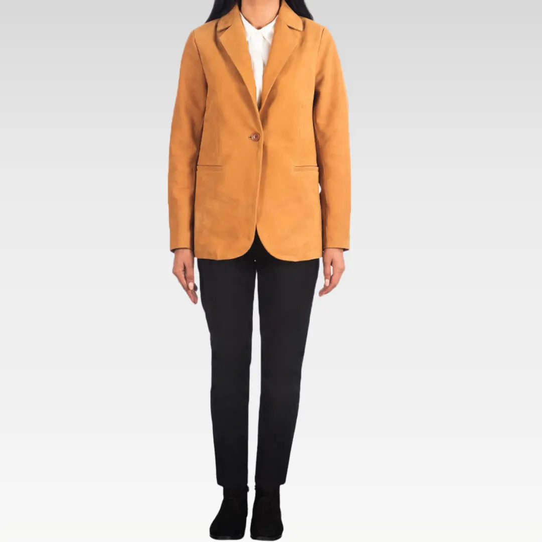 Norma Brown Nubuck Blazer