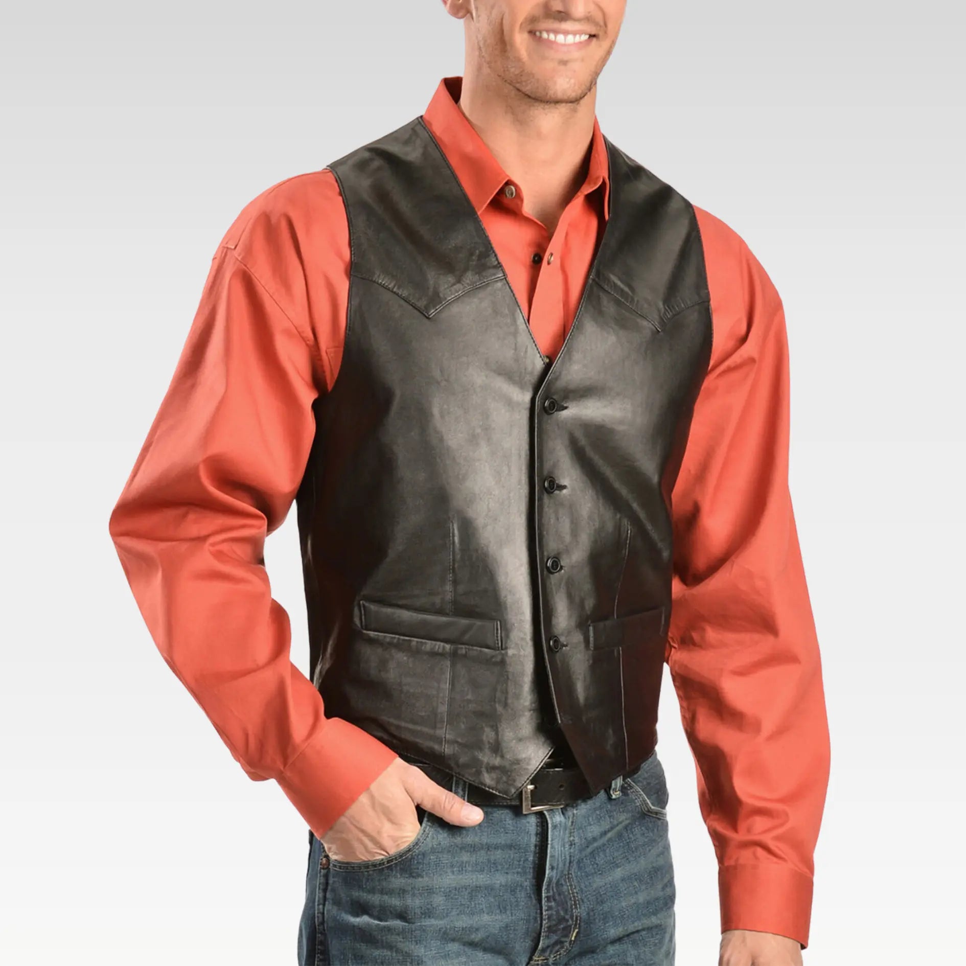 Scully Lamb Leather Vest