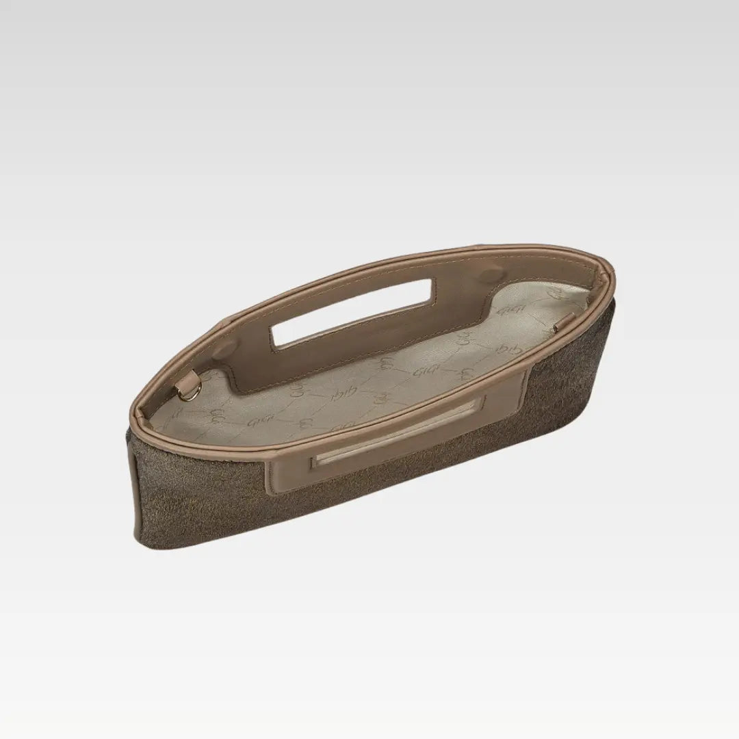 Serena Croc Textured Leather Clutch