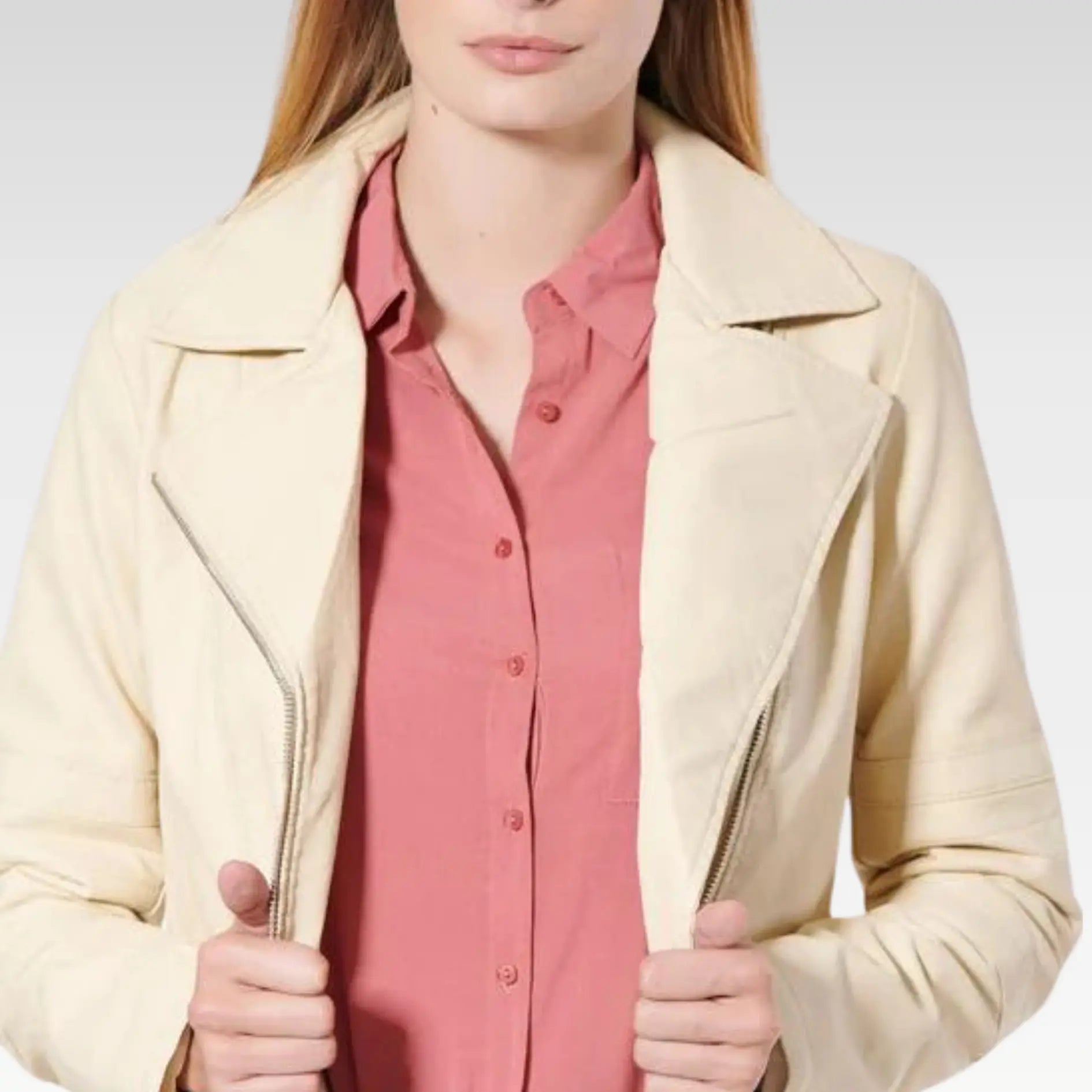 Short Body Biker Leather Jacket