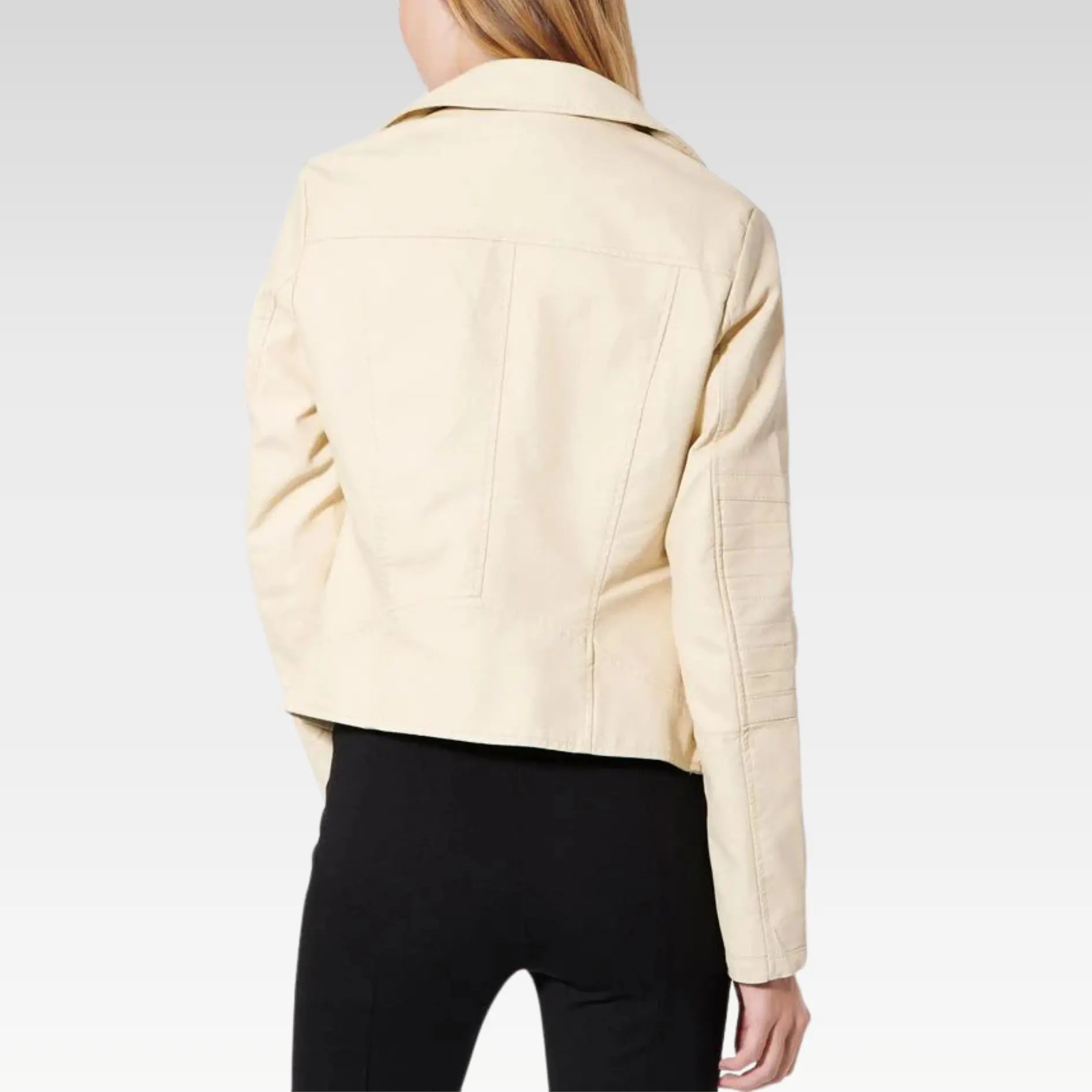 Short Body Biker Leather Jacket