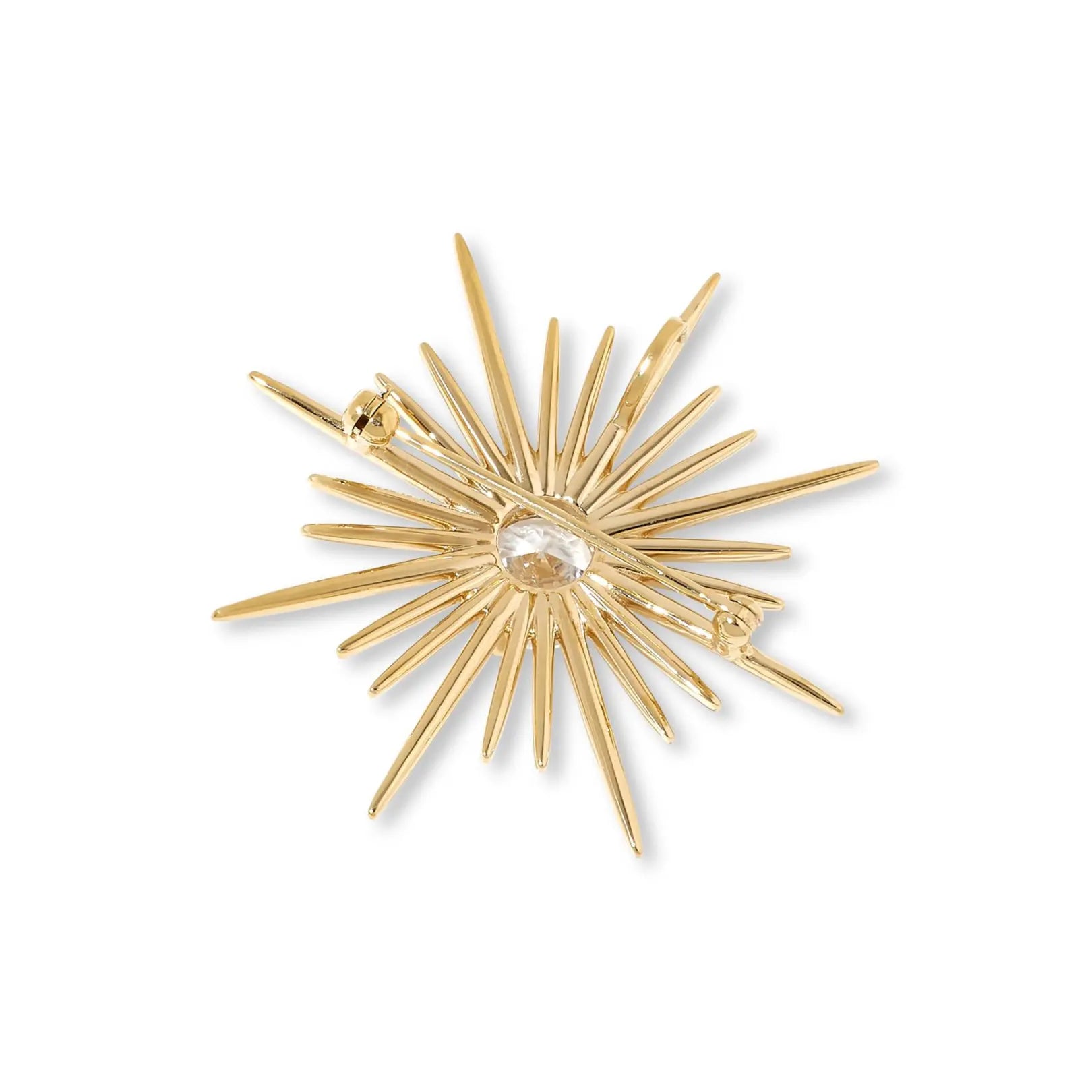 Sterling Silver Sunburst Brooch