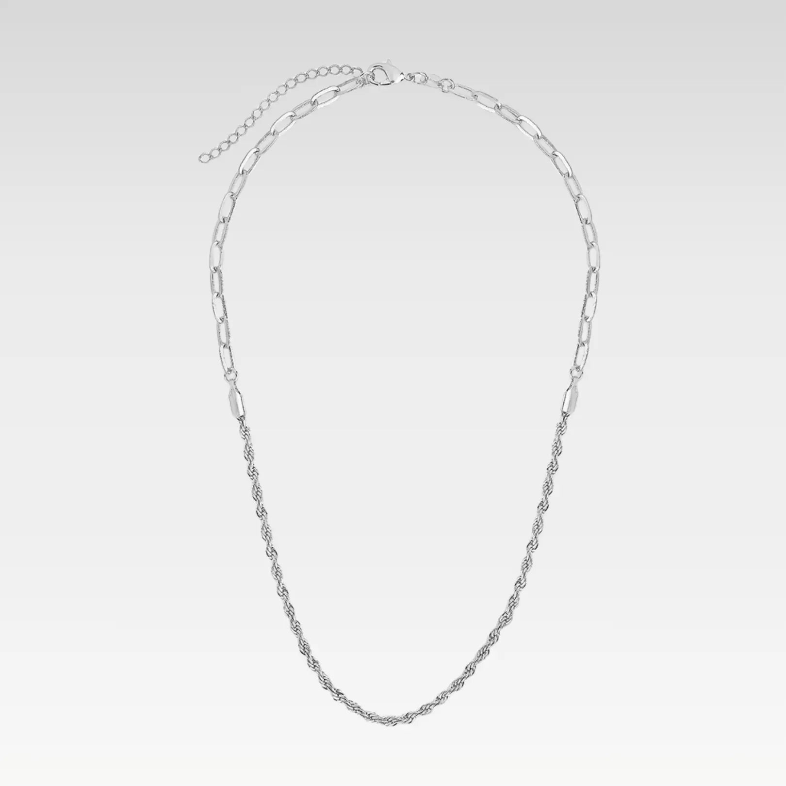 Close-up detail of 14K gold plated sterling silver rope chain showing luxurious twisted design and high-quality craftsmanship