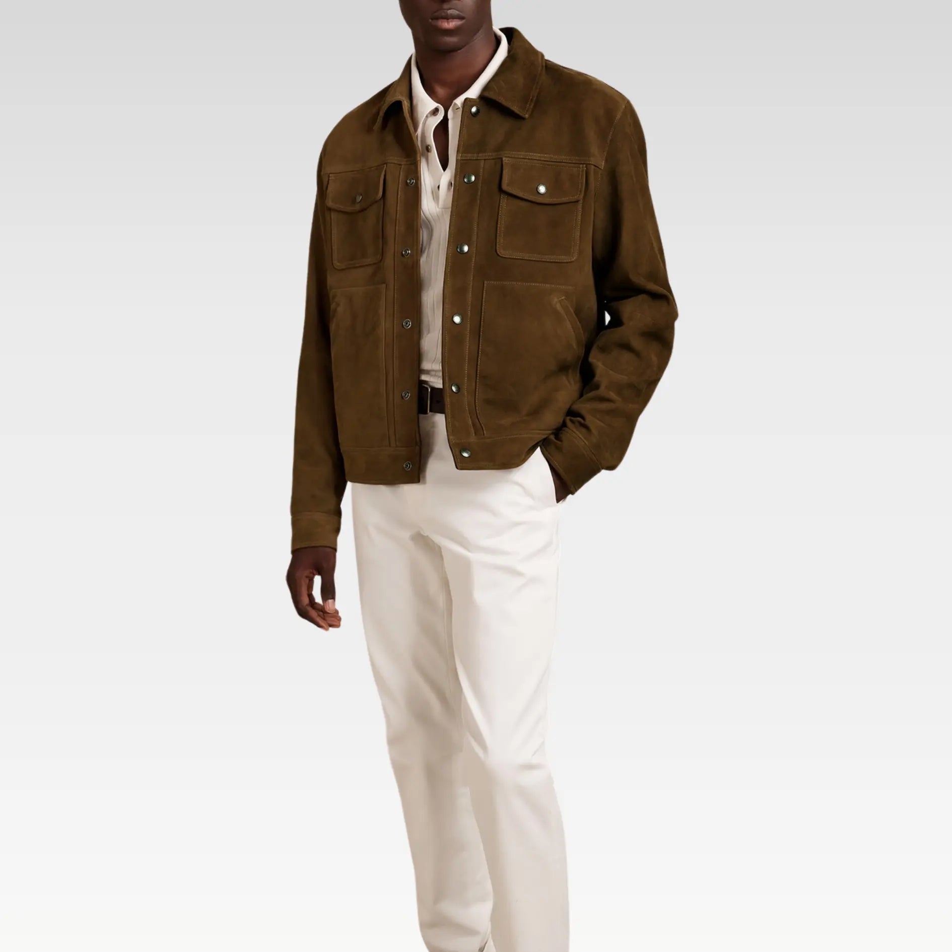 Suede Trucker Jacket