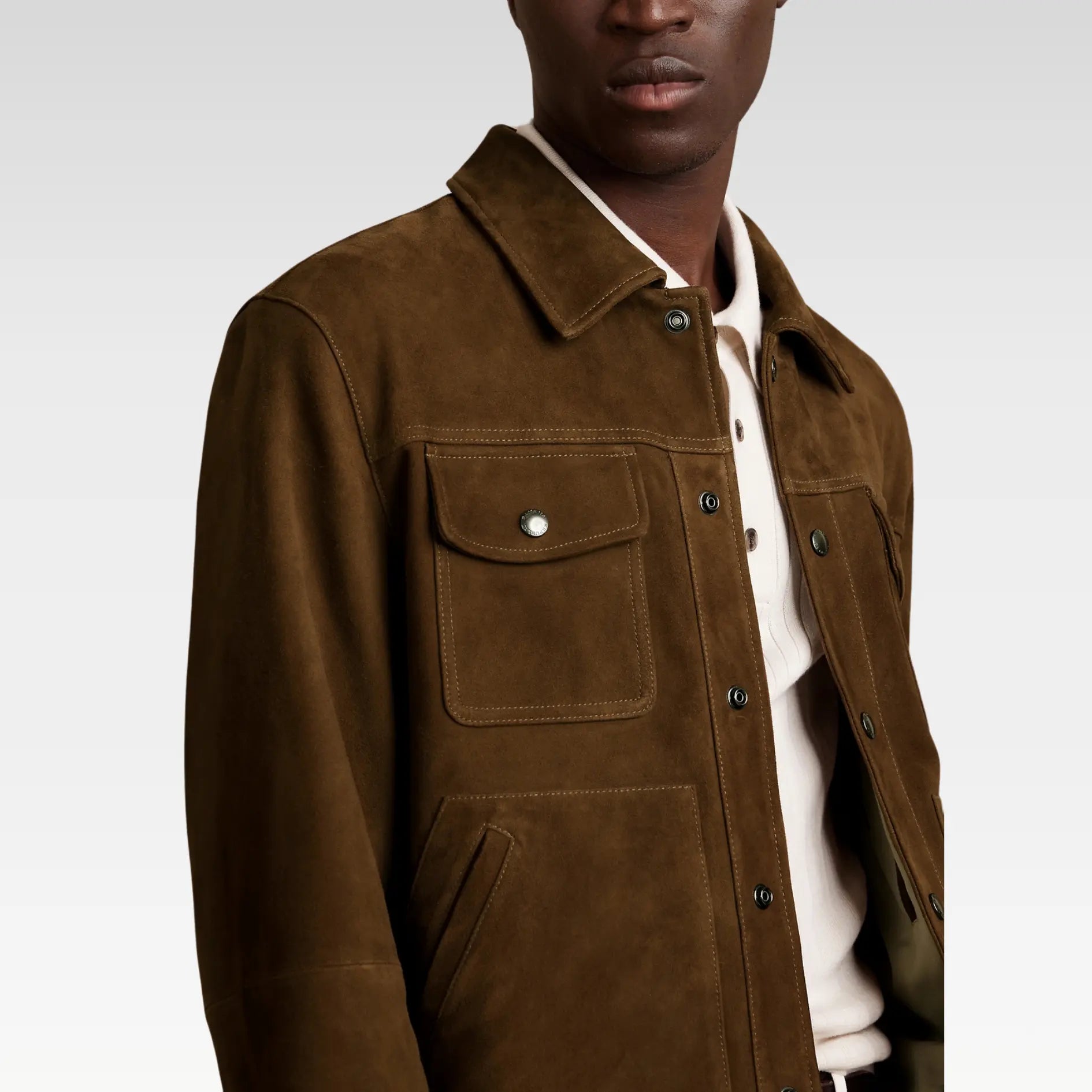 Suede Trucker Jacket