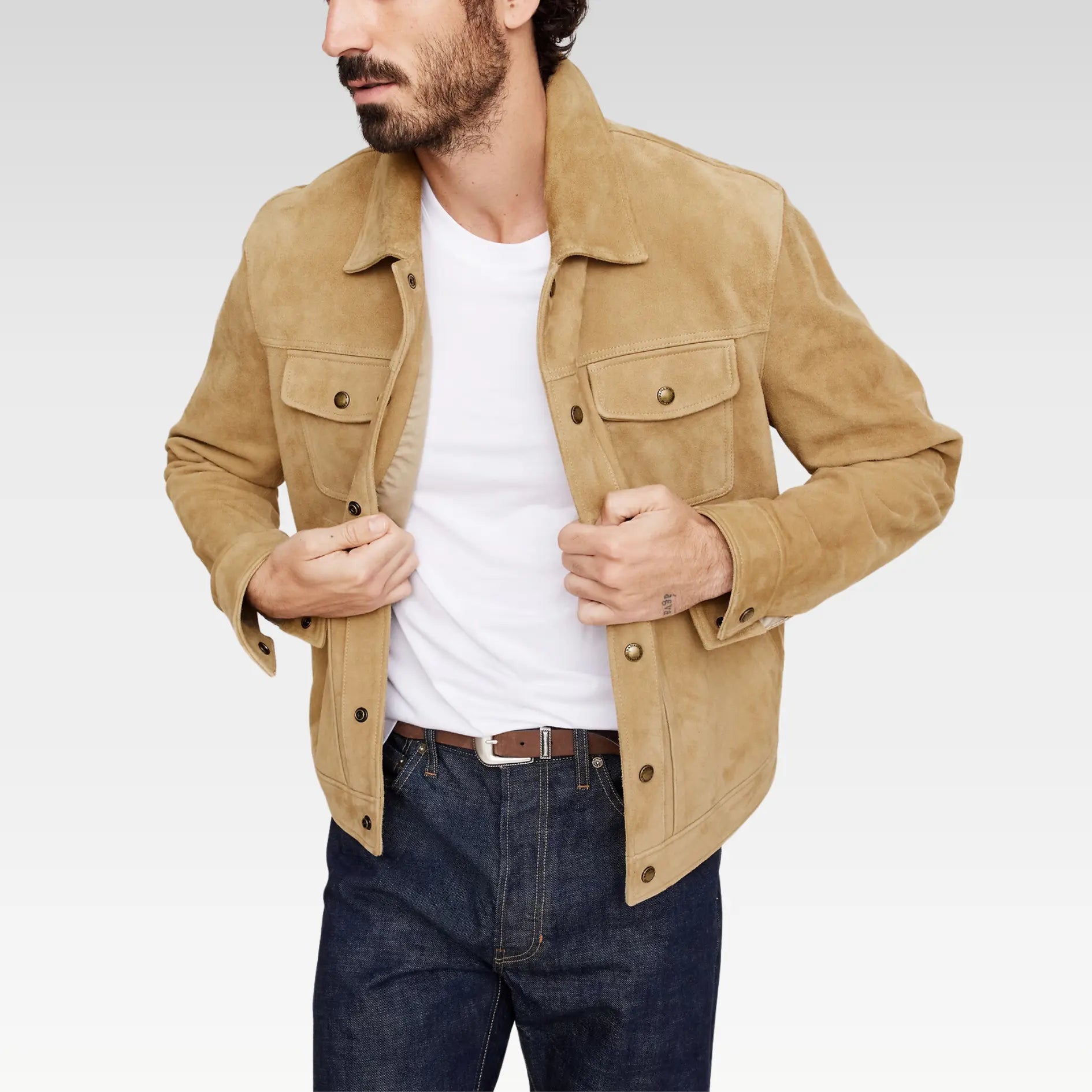 Suede Trucker Jacket