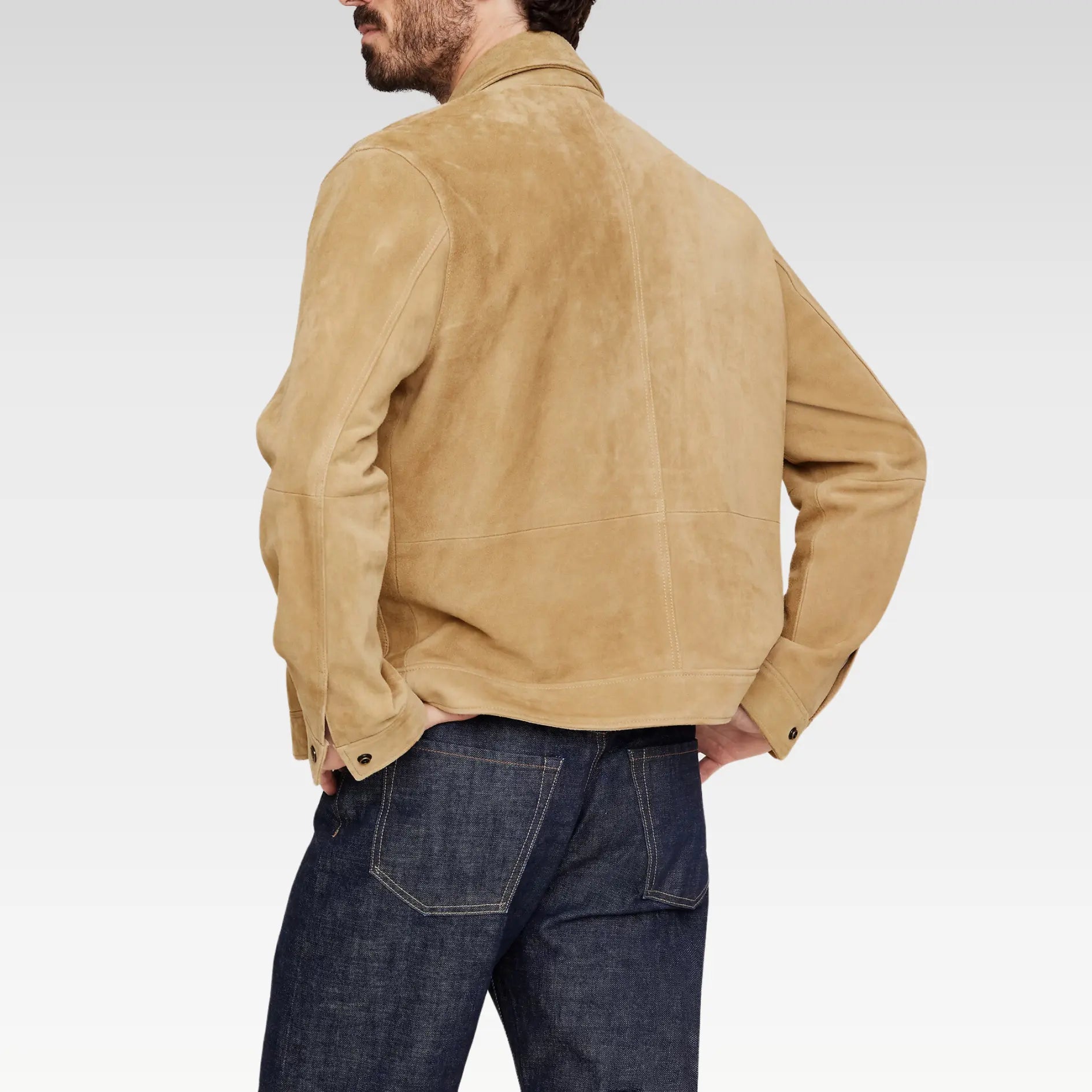 Suede Trucker Jacket