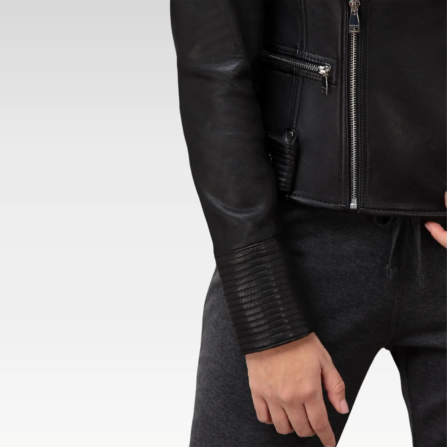 Tina Leather Moto Jacket