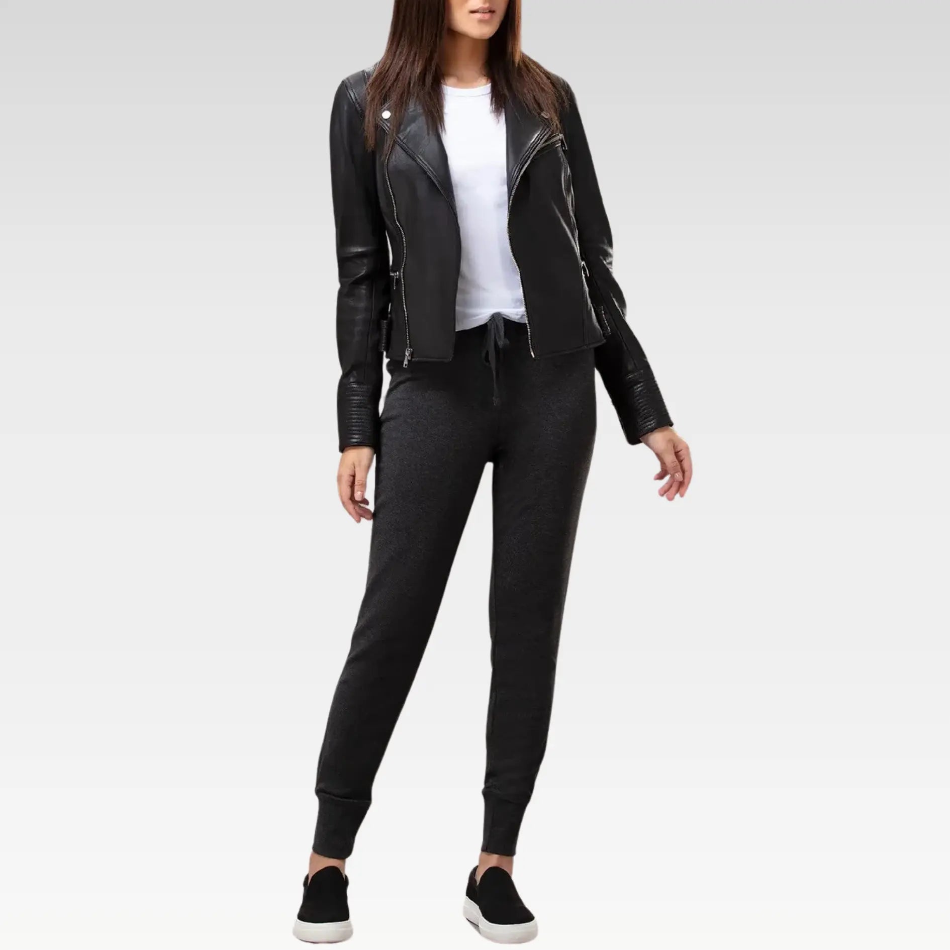 Tina Leather Moto Jacket