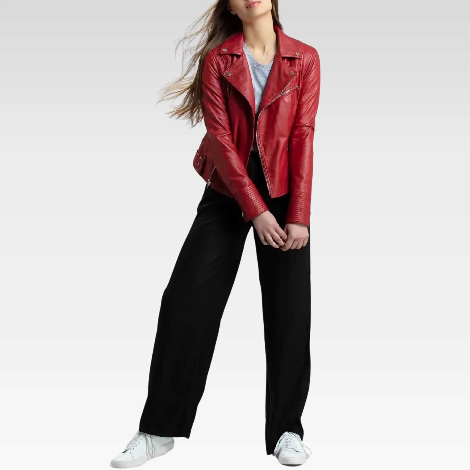 Tina Leather Moto Jacket