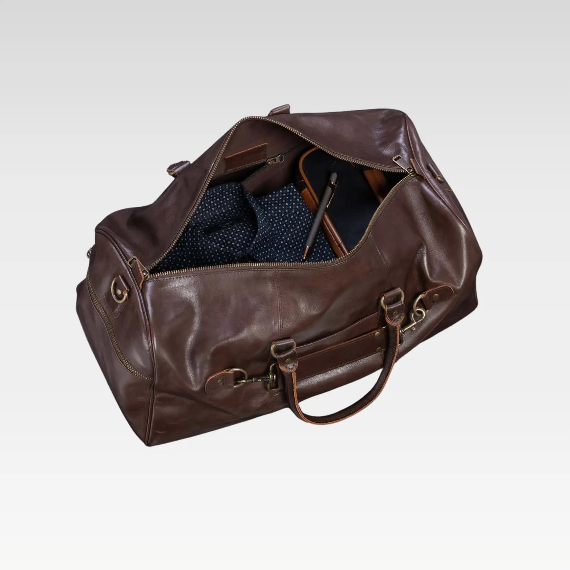 Traveler 45L Leather Duffle