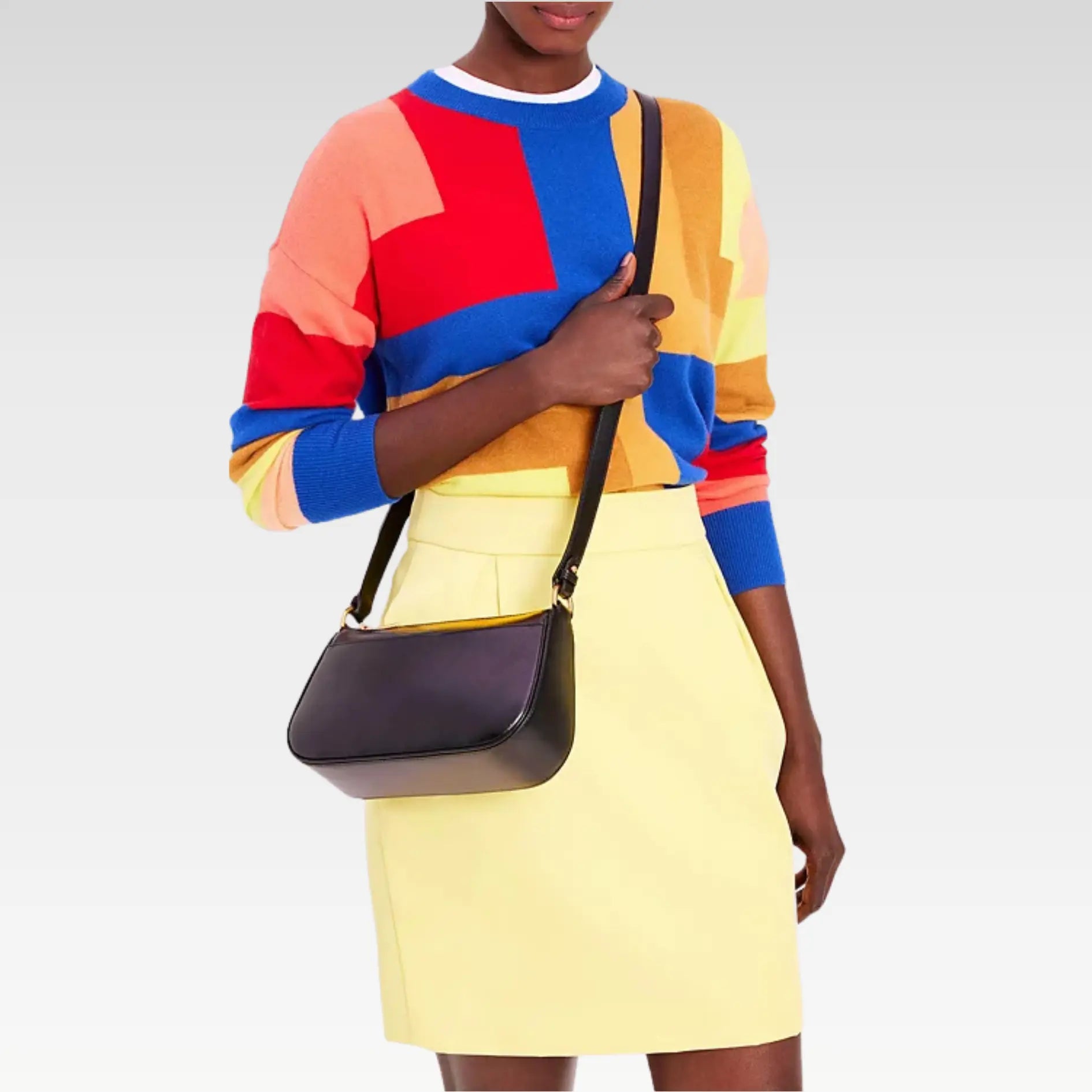 Chic Black Leather Crossbody Bag