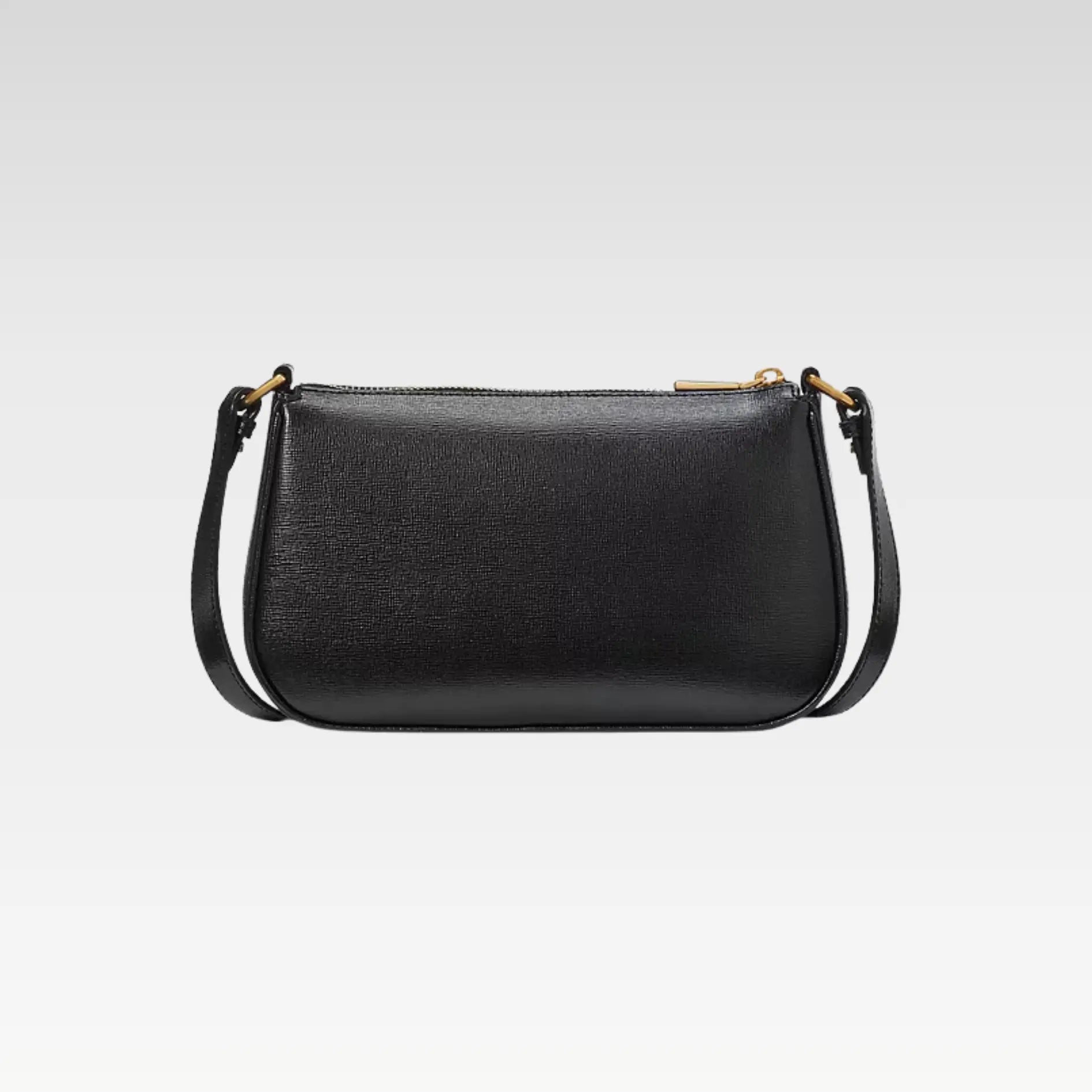 Chic Black Leather Crossbody Bag