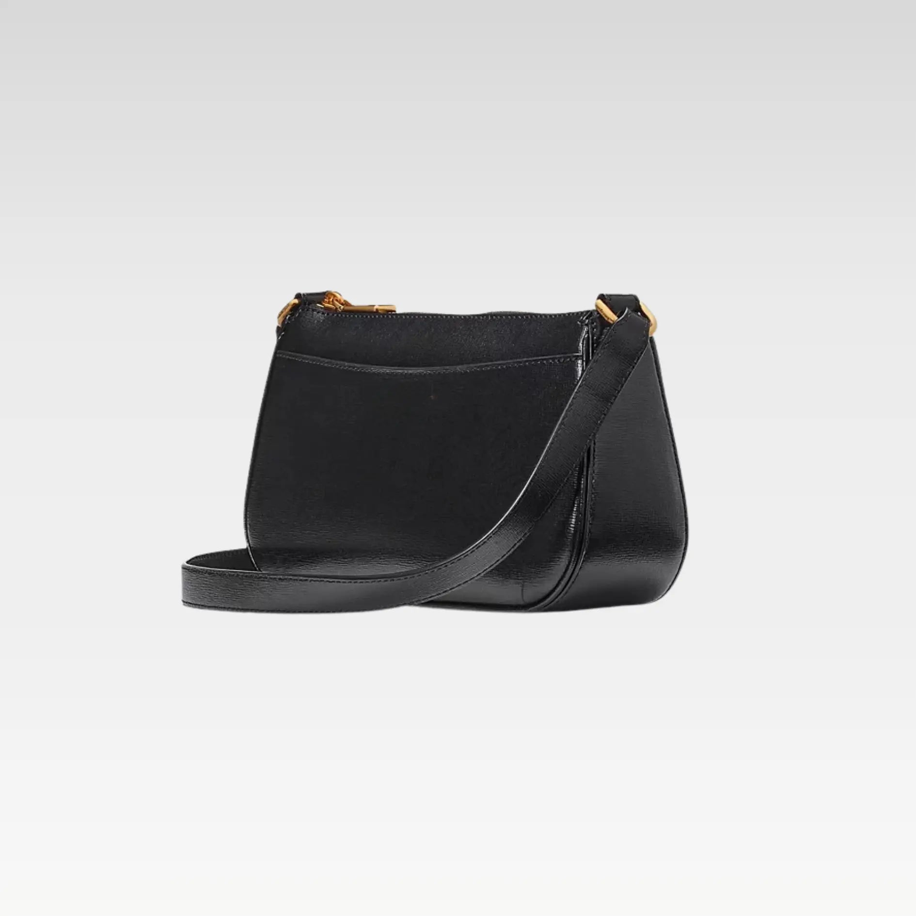 Chic Black Leather Crossbody Bag