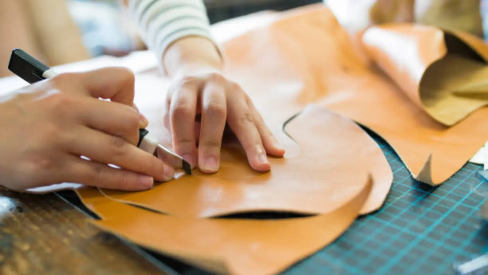 leather cutting demands sharp tools, steady hands, and focus.