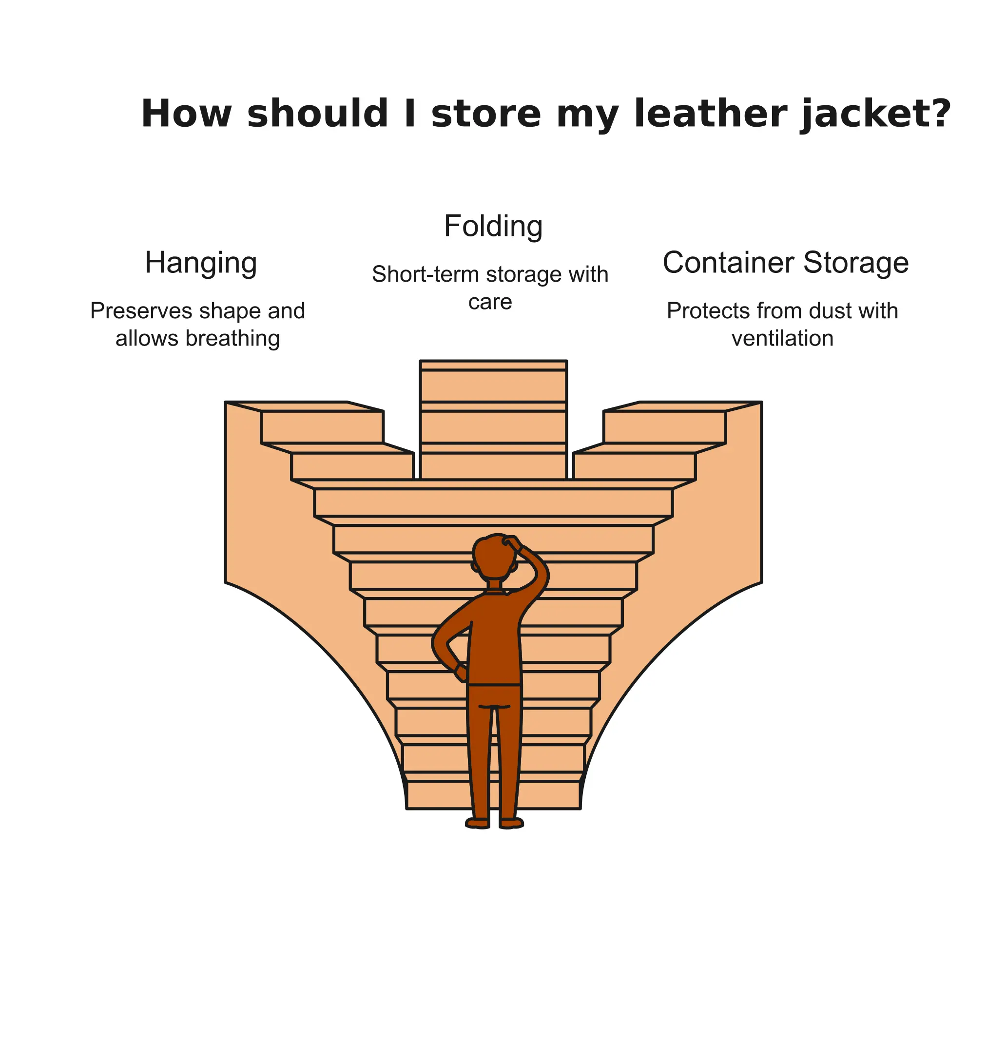 How should I store my leather jacket