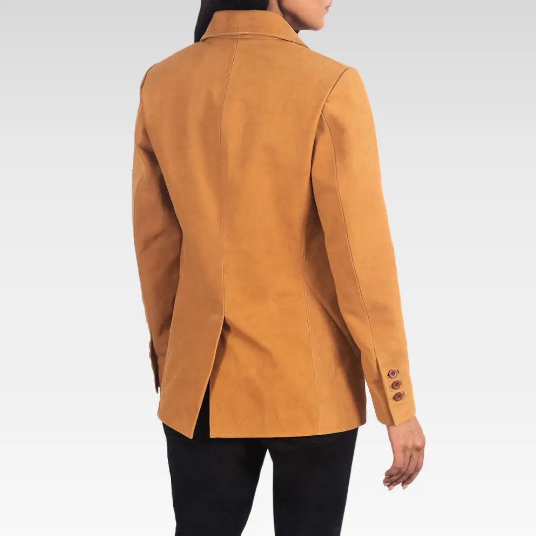 Norma Brown Nubuck Blazer - Image 4