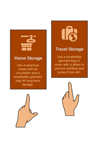 store leather jacket properly for home and travel